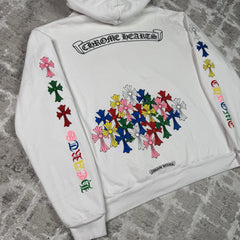 Chrome hearts Cemetery Multi-color Cross Pullover Hoodie 