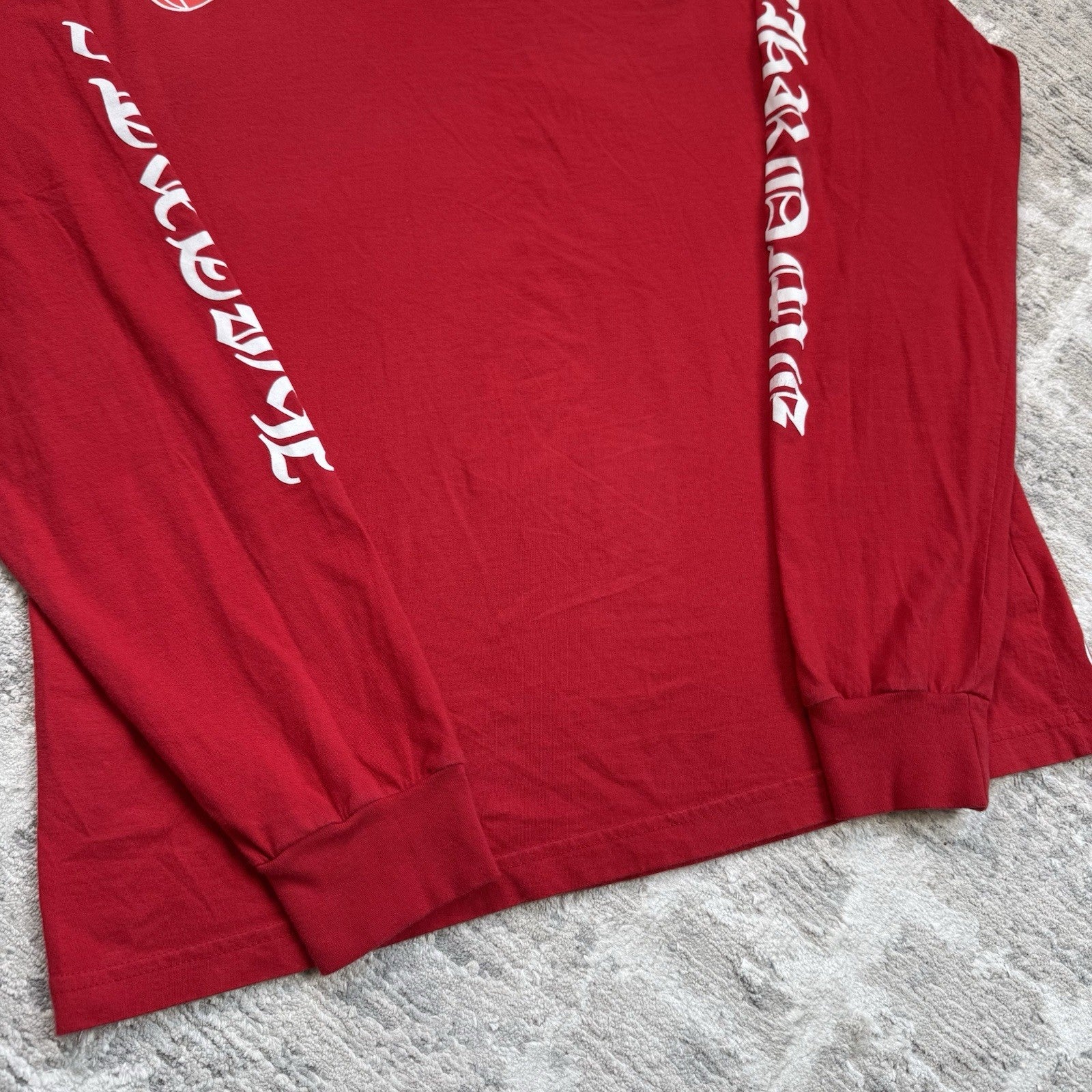 Chrome Hearts Scroll Logo Long Sleeve Tee Shirt 