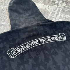 Chrome Hearts Allover Cemetery Cross Print Pullover Hoodie 