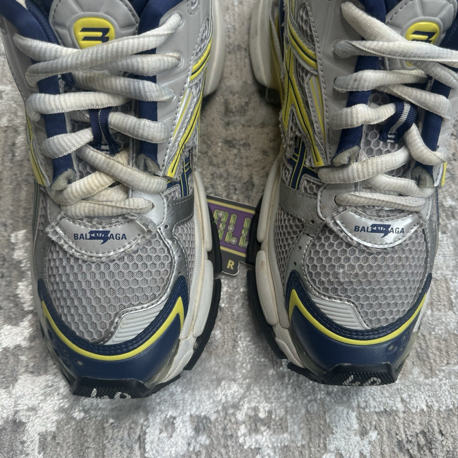 Balenciaga Runner Sneaker ‘blue Yellow’ Sz- 7M/40EU