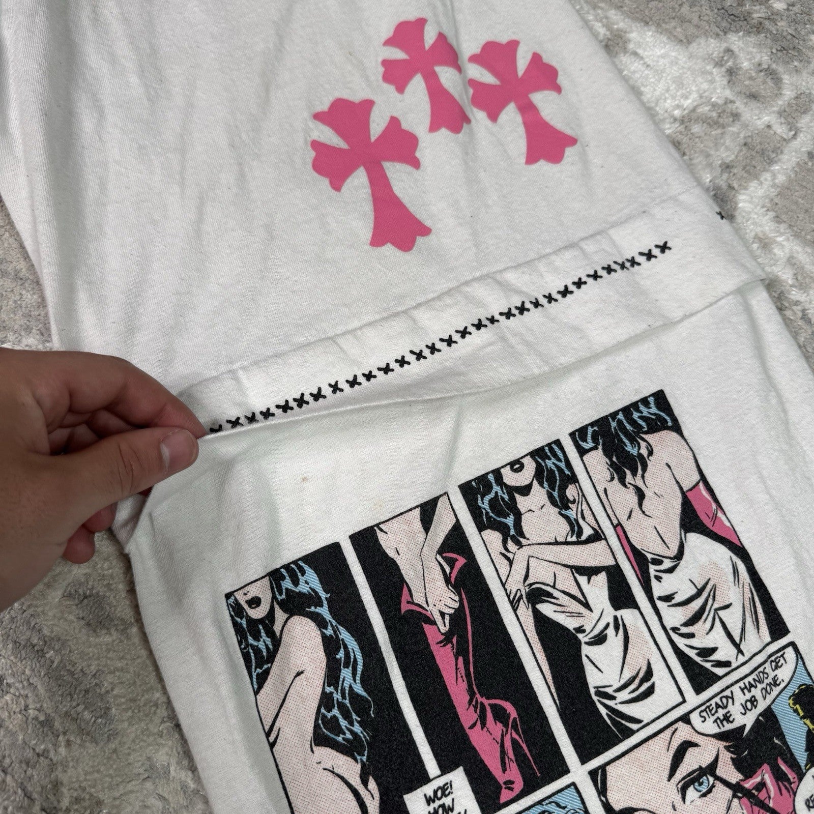 Chrome Hearts Deadly Doll Patchwork Sweatpants 