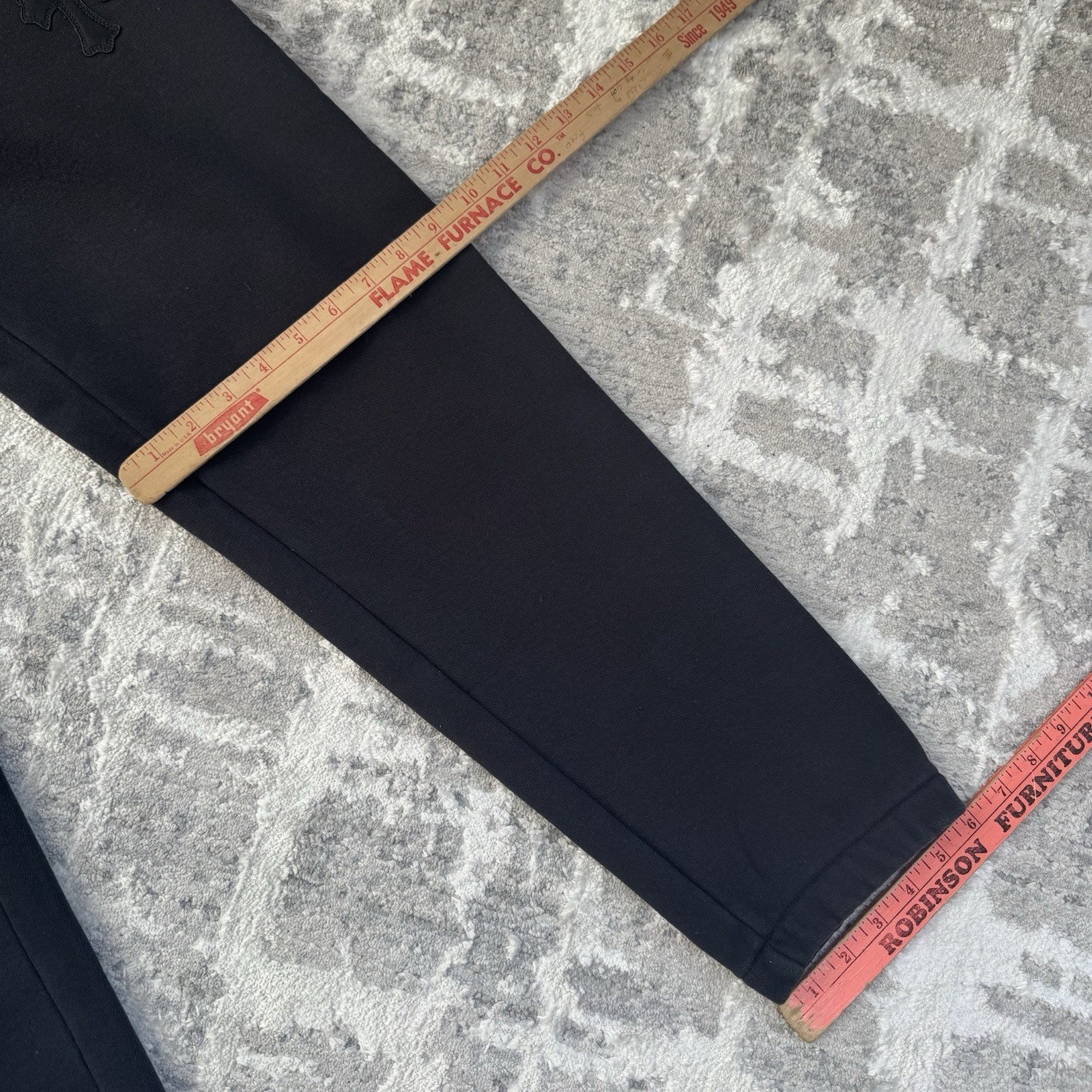 Chrome Hearts Paperjam Leather Triple Cross Patch Sweatpants 