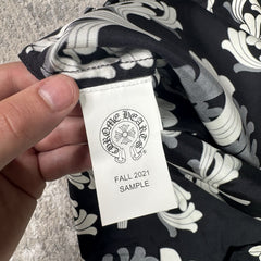 Chrome Hearts Silk Plus Cross Button Up Shirt 