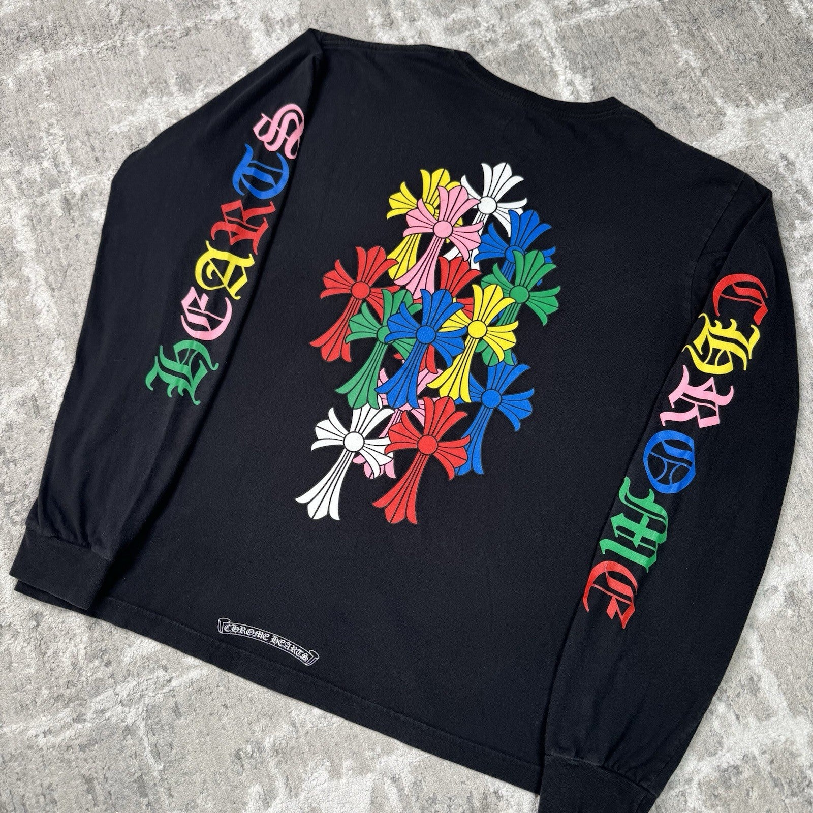 Chrome Hearts Cemetery Multi-color Cross Long Sleeve Shirt 