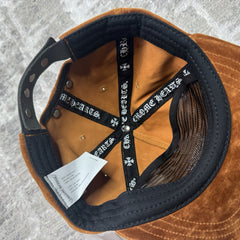 Chrome Hearts Suede Dagger Leather Strap Hat