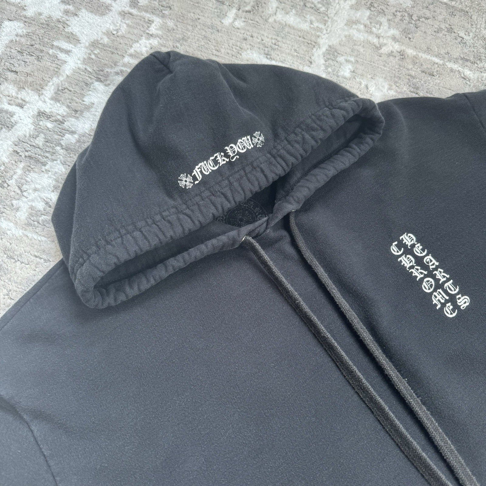 Chrome Hearts Vertical Sleeve Logo Pullover Hoodie 