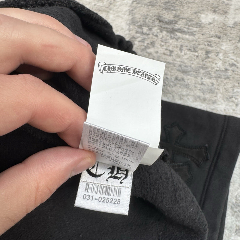 Chrome Hearts Paperjam Leather Triple Cross Sweatshirts