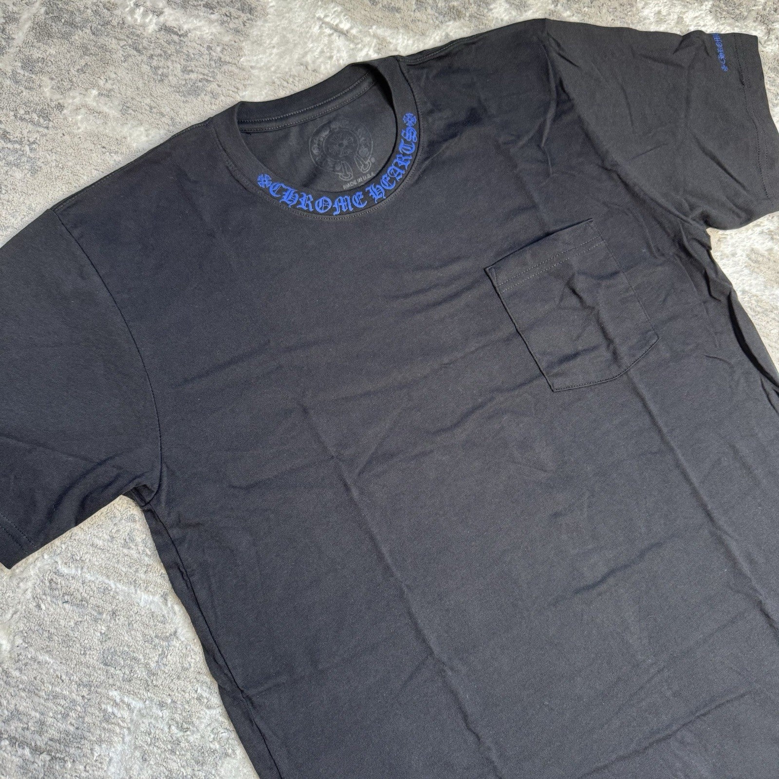 Chrome Hearts Letters Neck Logo S/S Pocket Tee Shirt 