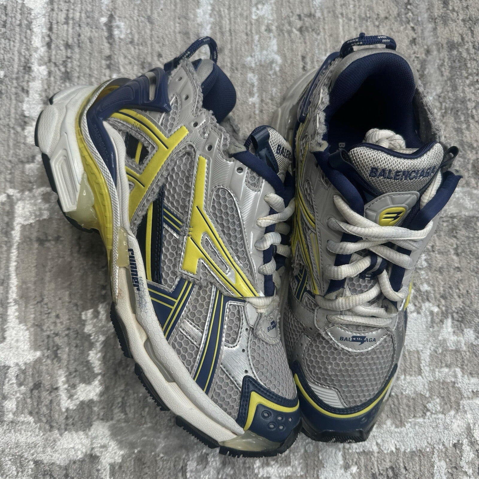 Balenciaga Runner Sneaker ‘blue Yellow’ Sz- 7M/40EU