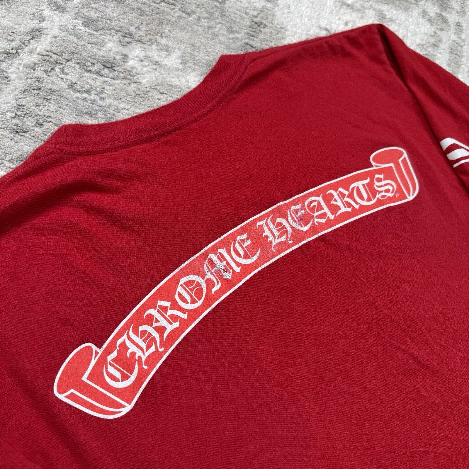 Chrome Hearts Scroll Logo Long Sleeve Tee Shirt 