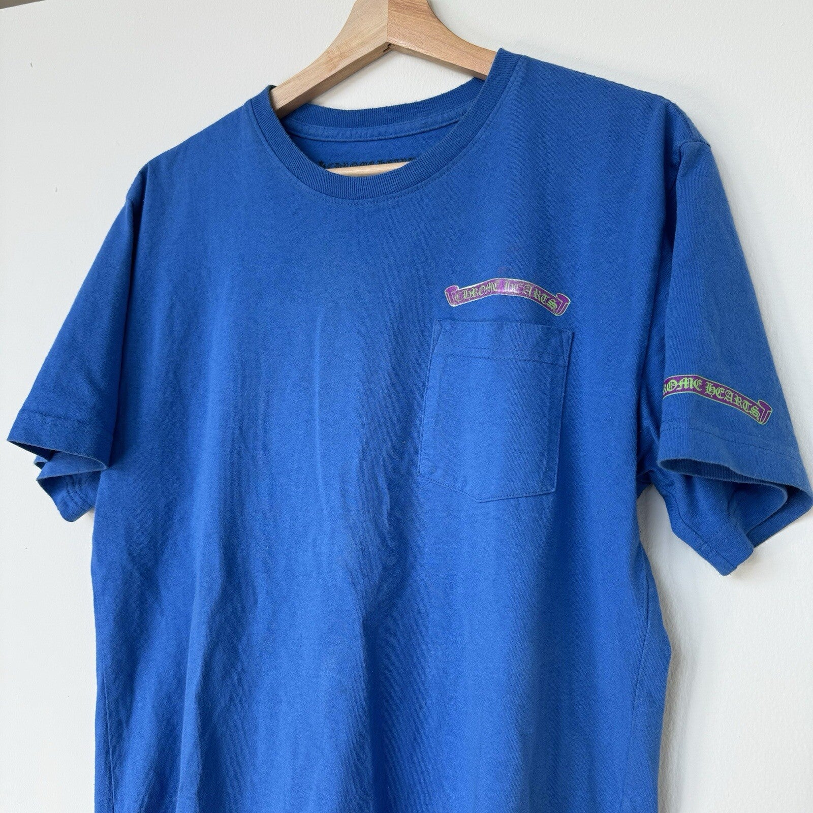 Chrome Hearts Scroll Logo Short Sleeve Pocket Tee 