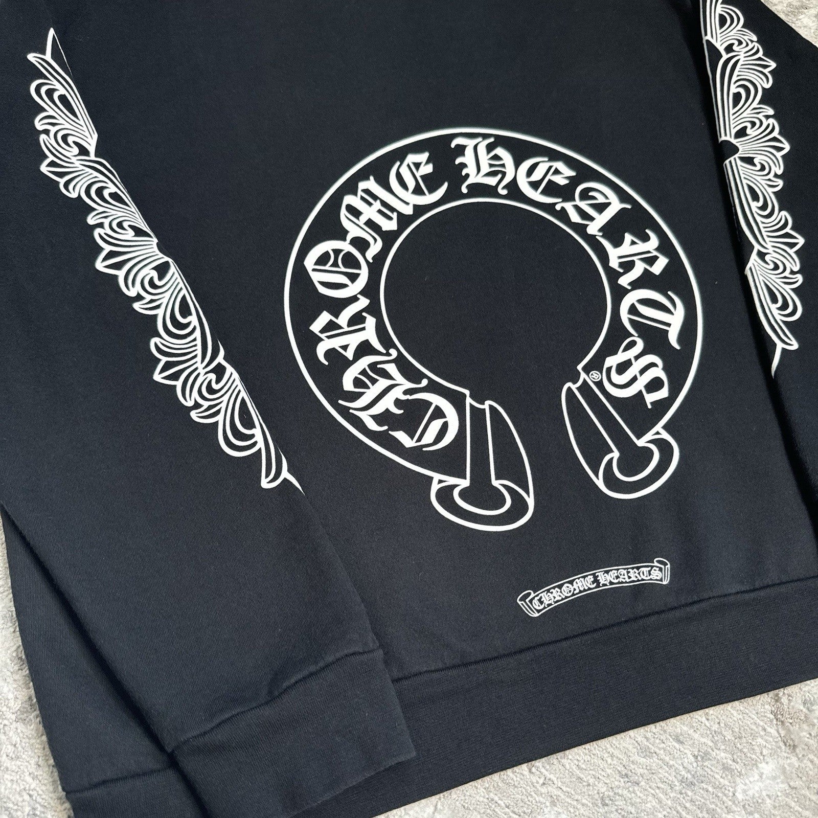 Chrome Hearts Floral Horseshoe Pullover Crewneck 