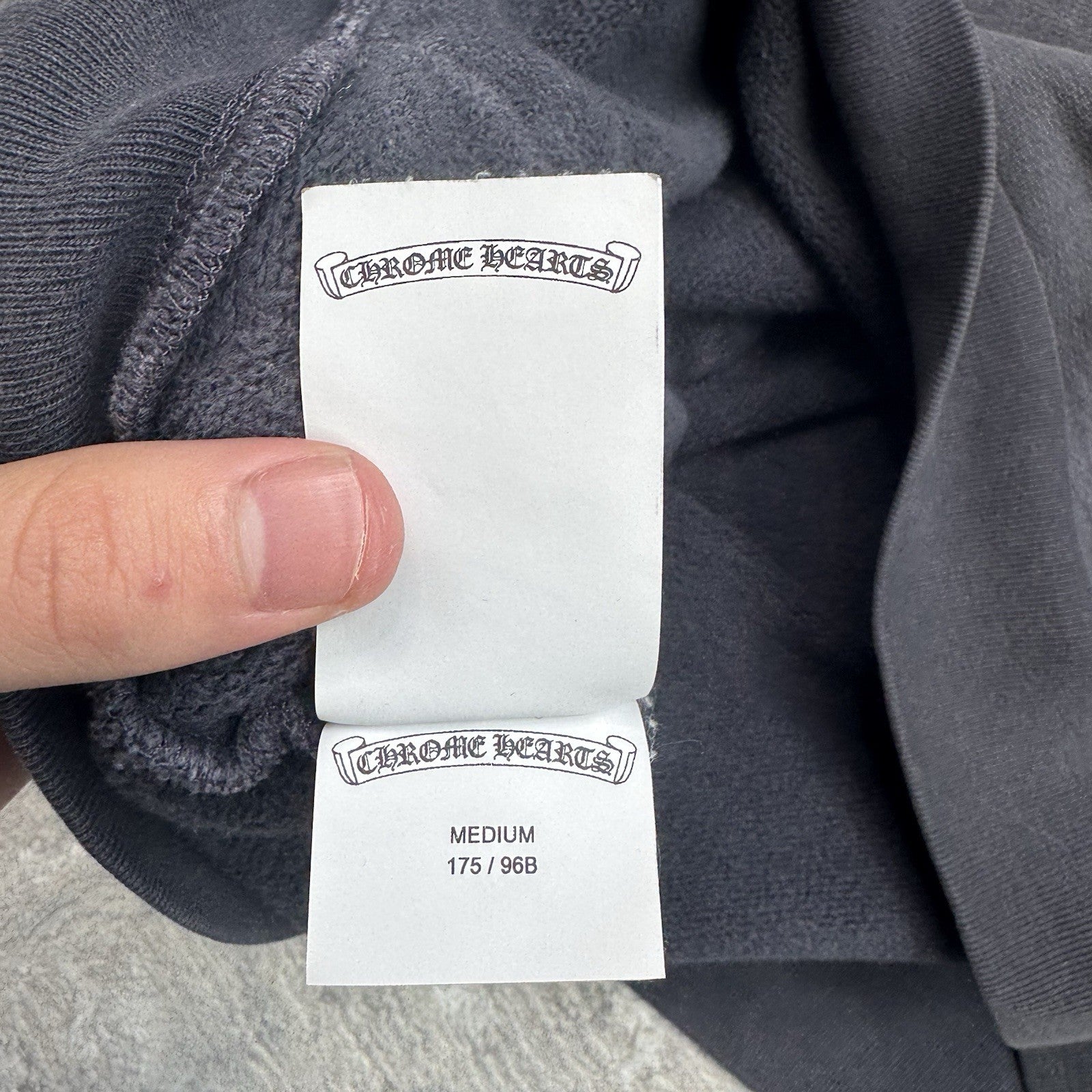 Chrome Hearts Paper Jam Leather Triple Cross Pullover Hoodie