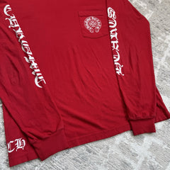 Chrome Hearts Scroll Logo Long Sleeve Tee Shirt 