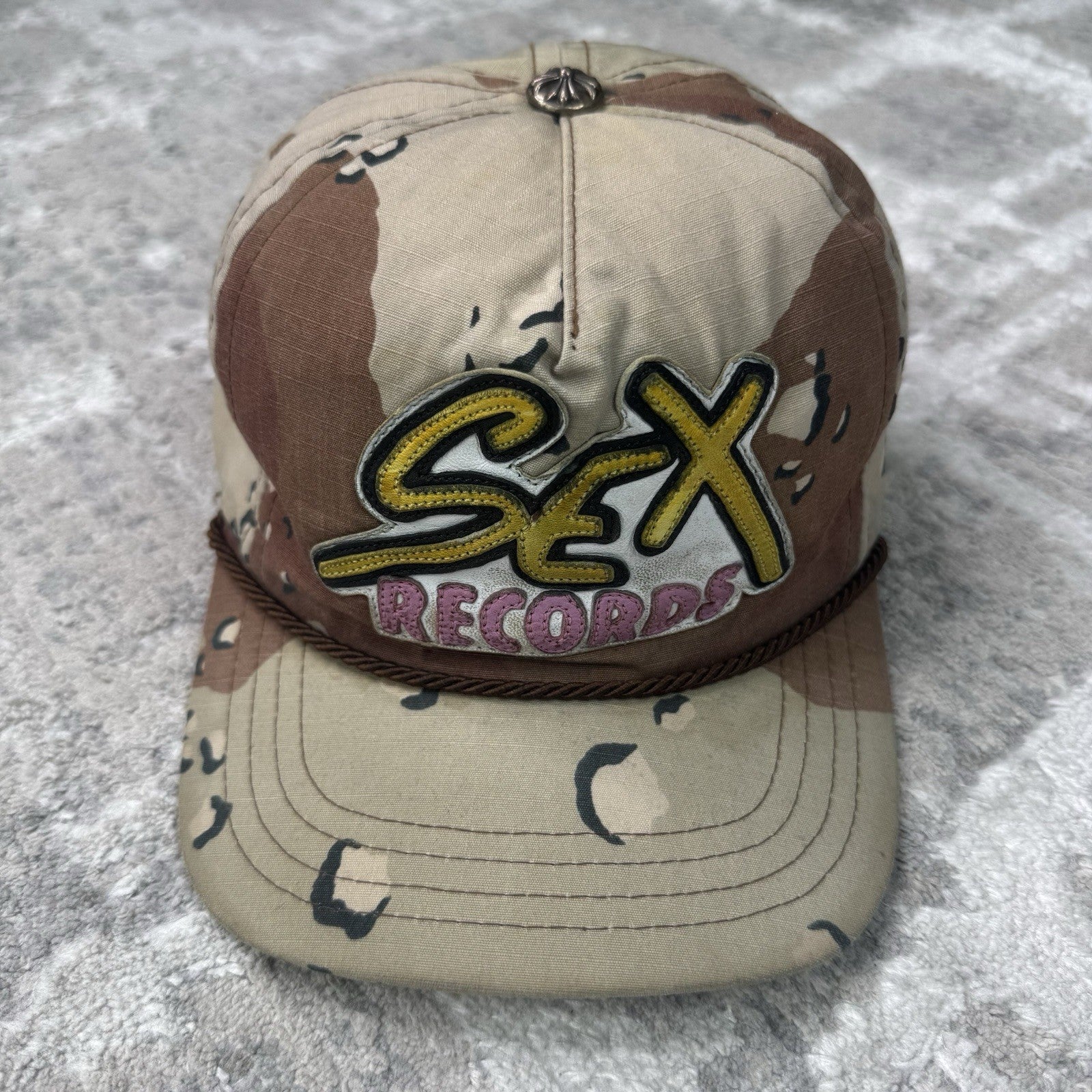 Chrome Hearts Sex Records Matty Boy Leather Patch Gunslinger Baseball Hat