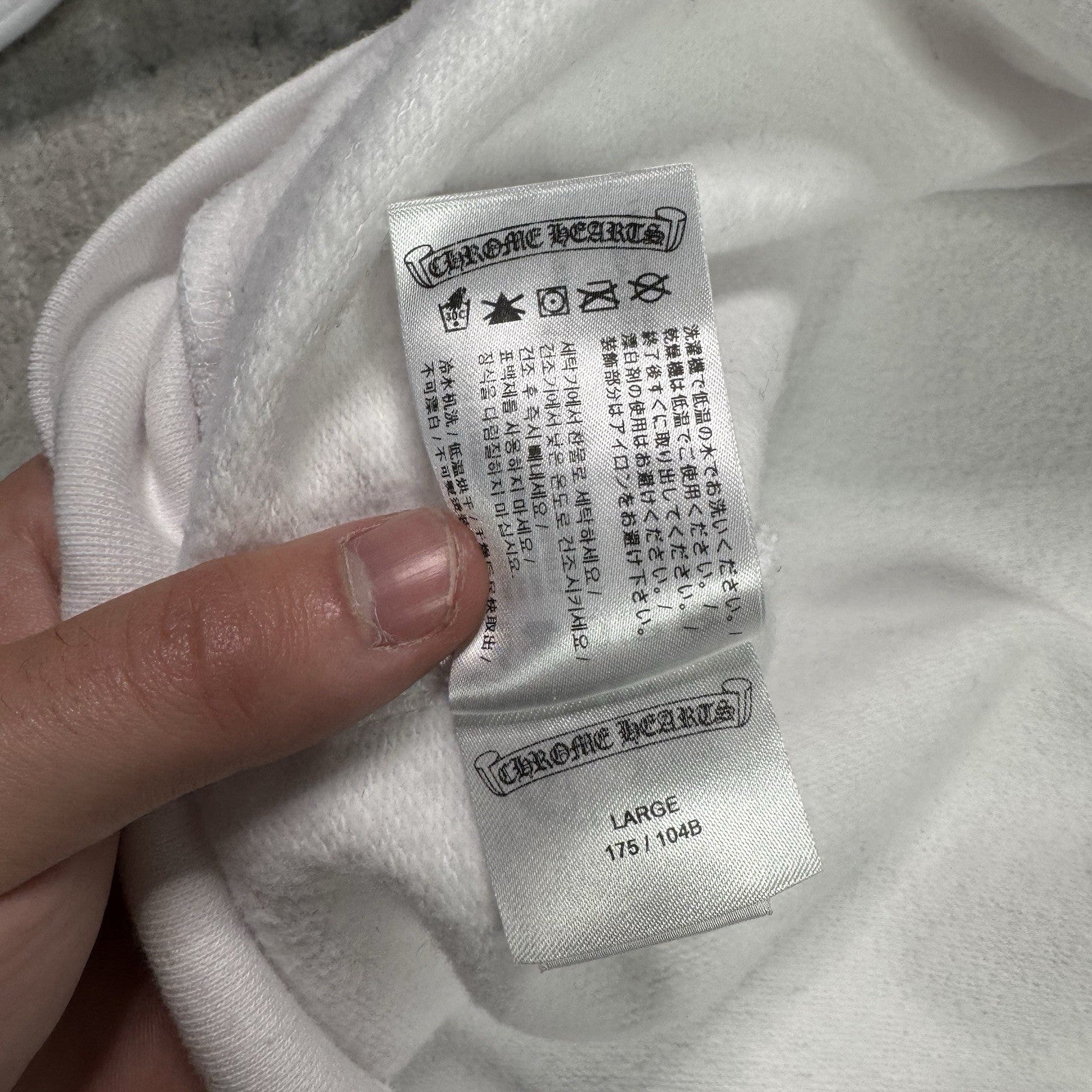 Chrome Hearts Love You Floral Heart Sleeve Pullover Crewneck 