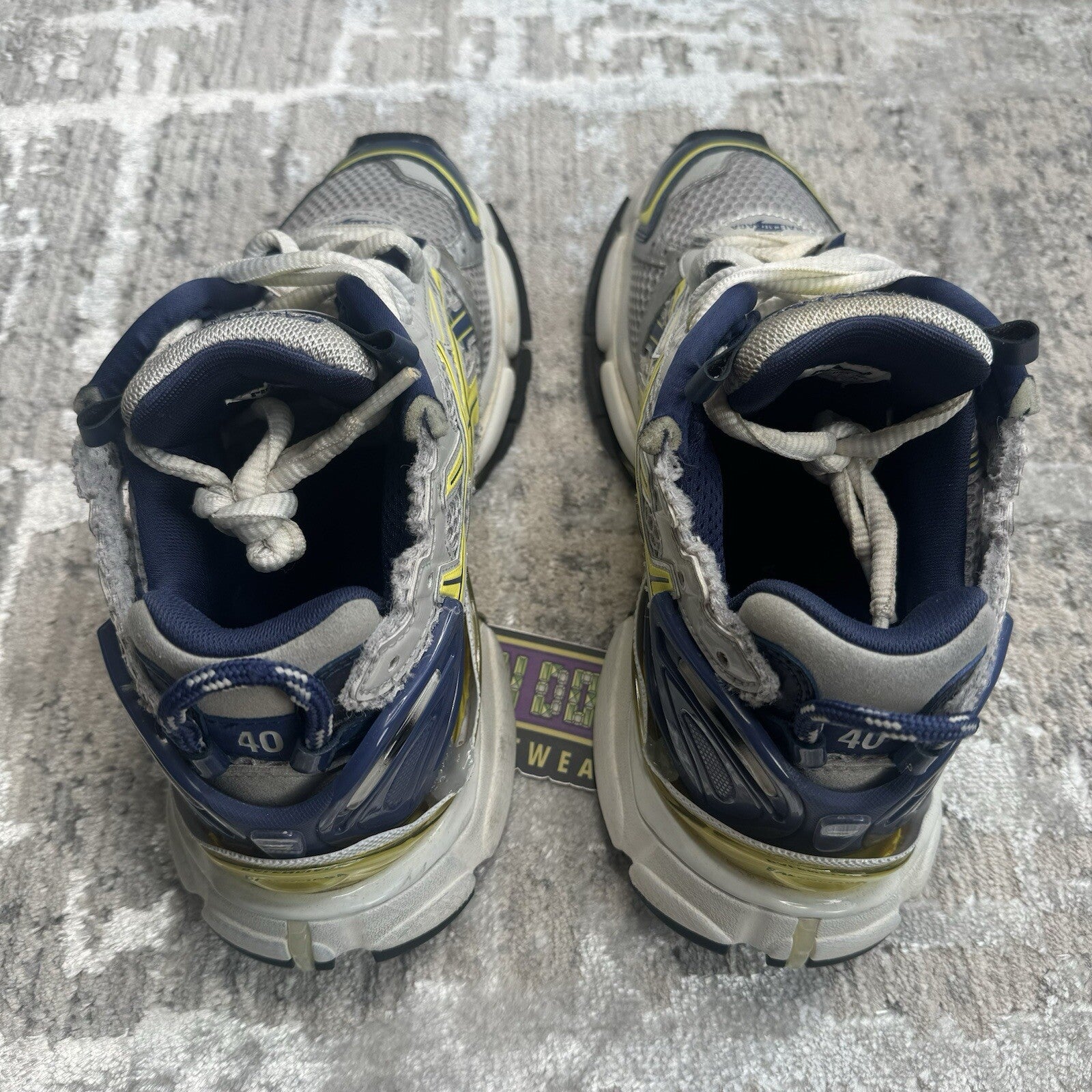Balenciaga Runner Sneaker ‘blue Yellow’ Sz- 7M/40EU