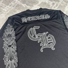 Chrome Hearts Mesh Stadium Floral Long Sleeve Jersey 