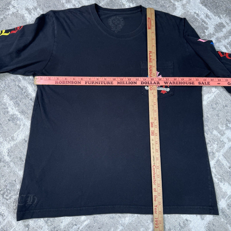 Chrome Hearts Cemetery Multi-color Cross Long Sleeve Shirt 