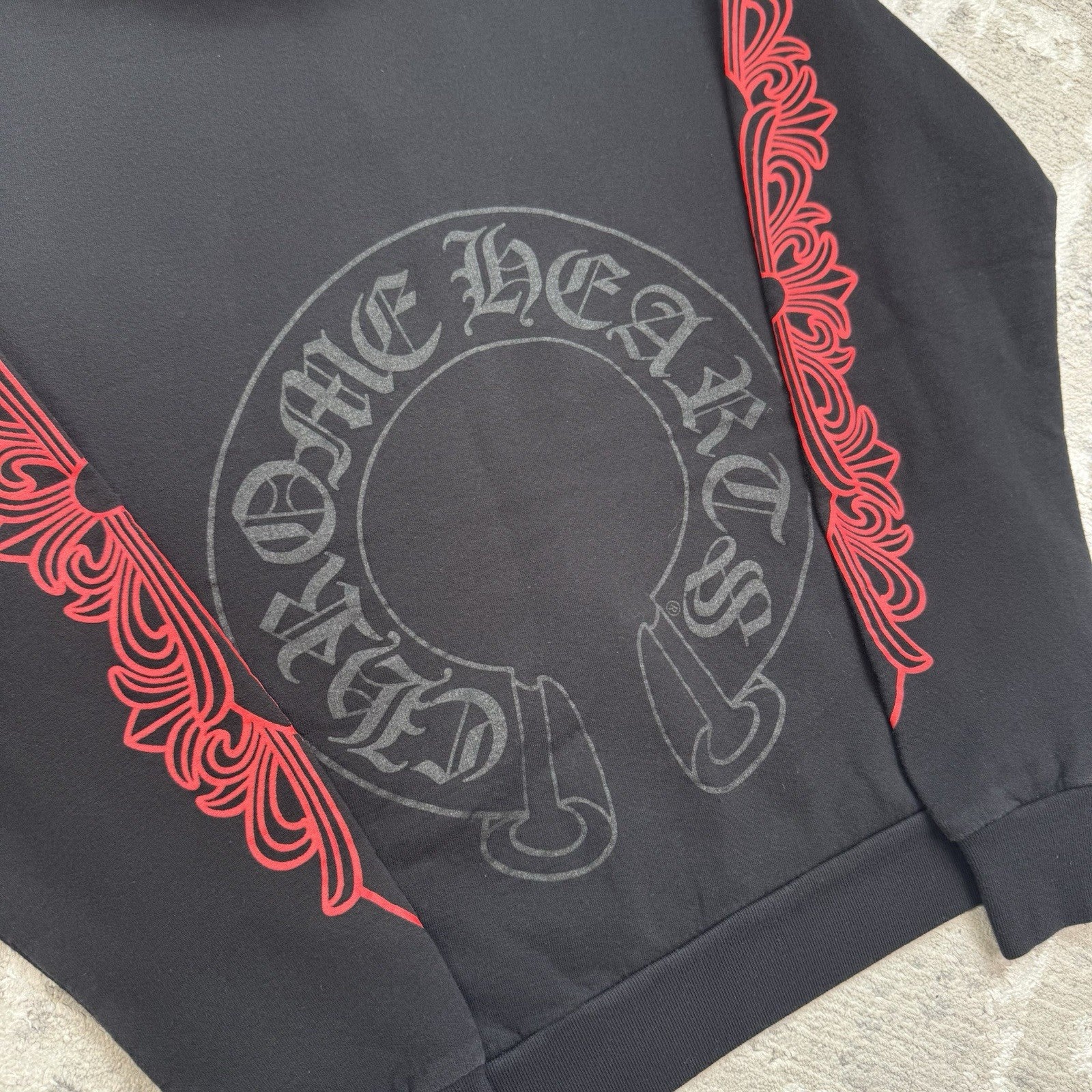 Chrome Hearts Horseshoe Floral Pullover Hoodie 