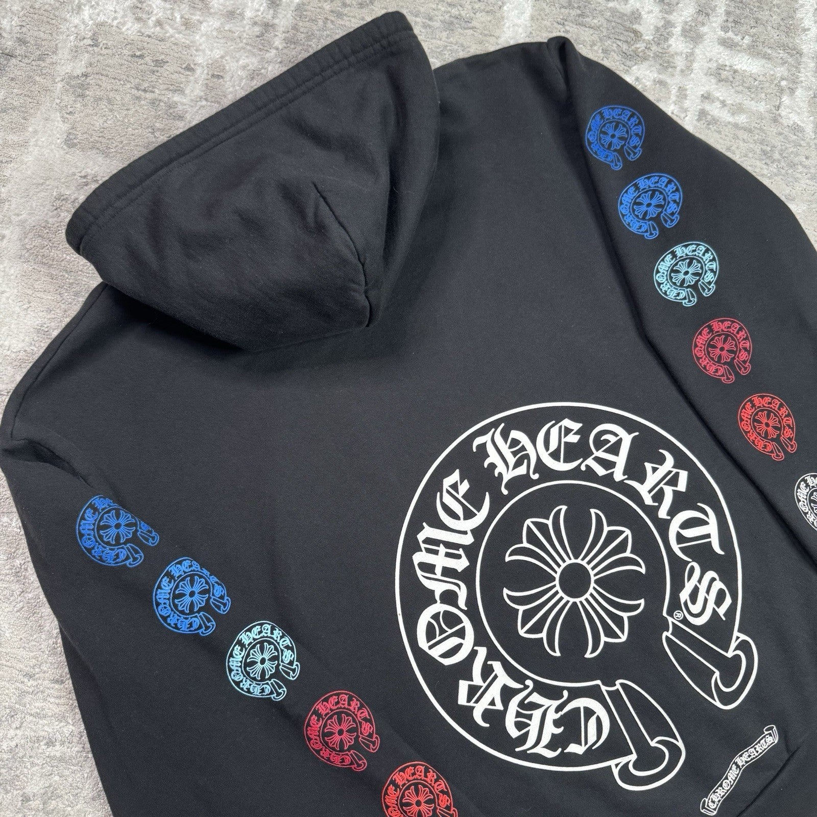 Chrome Hearts Horseshoe Multi-color Zip Up Hoodie 