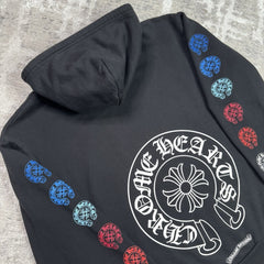 Chrome Hearts Horseshoe Multi-color Zip Up Hoodie 
