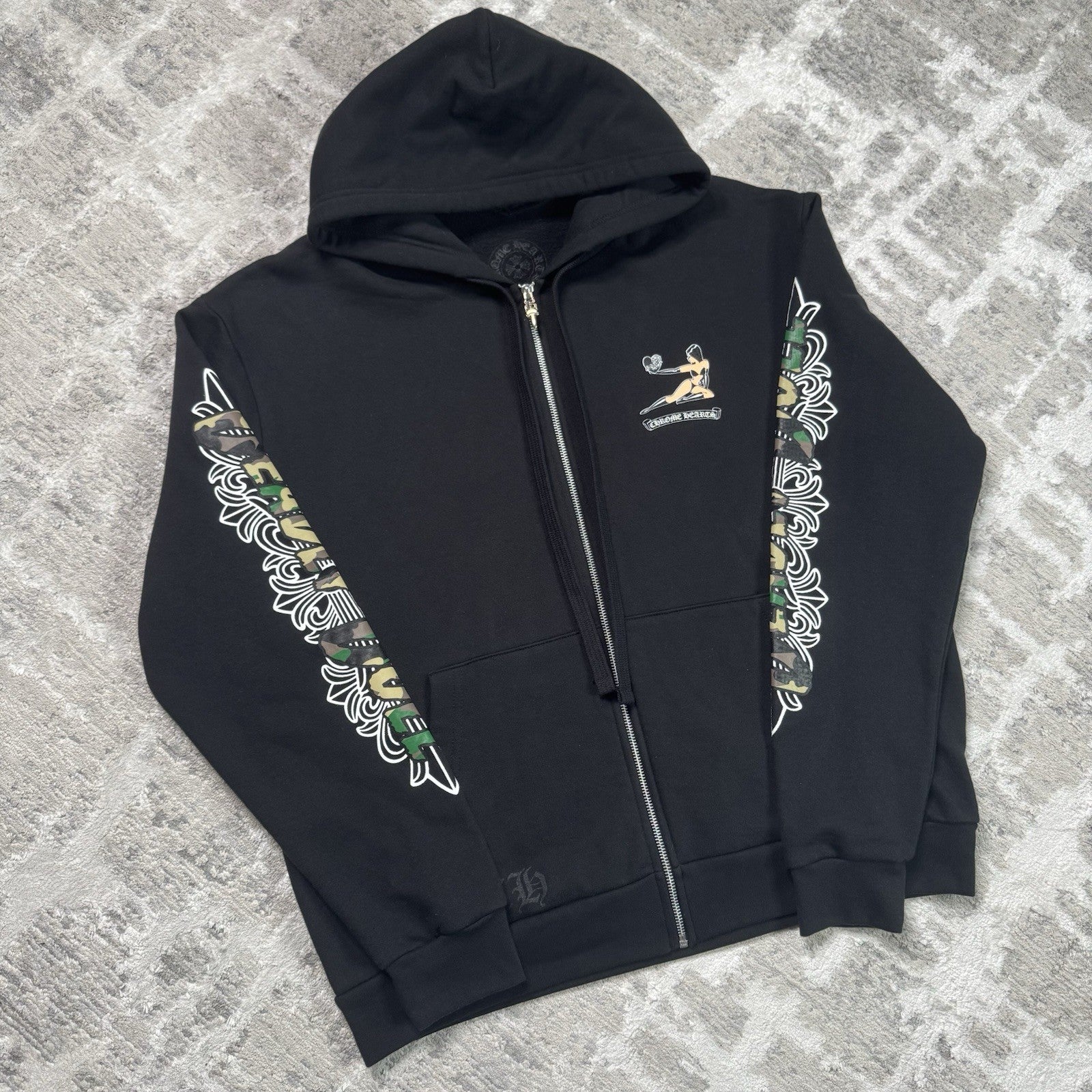 Chrome Hearts Deadly Doll Zip Up Hoodie 