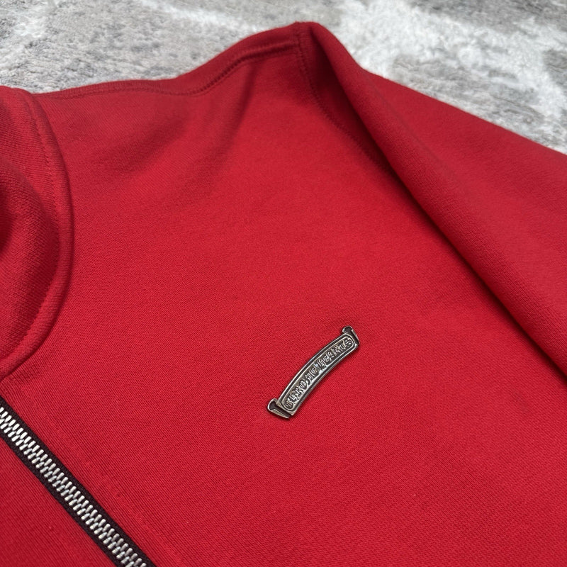 Chrome Hearts King Taco Triple Cross Embroidered Quarter Zip Pullover 