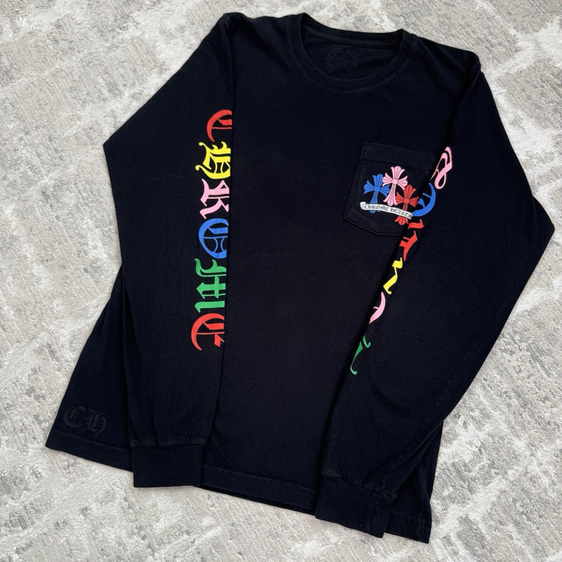 Chrome Hearts Cemetery Multi-color Cross Long Sleeve Shirt 