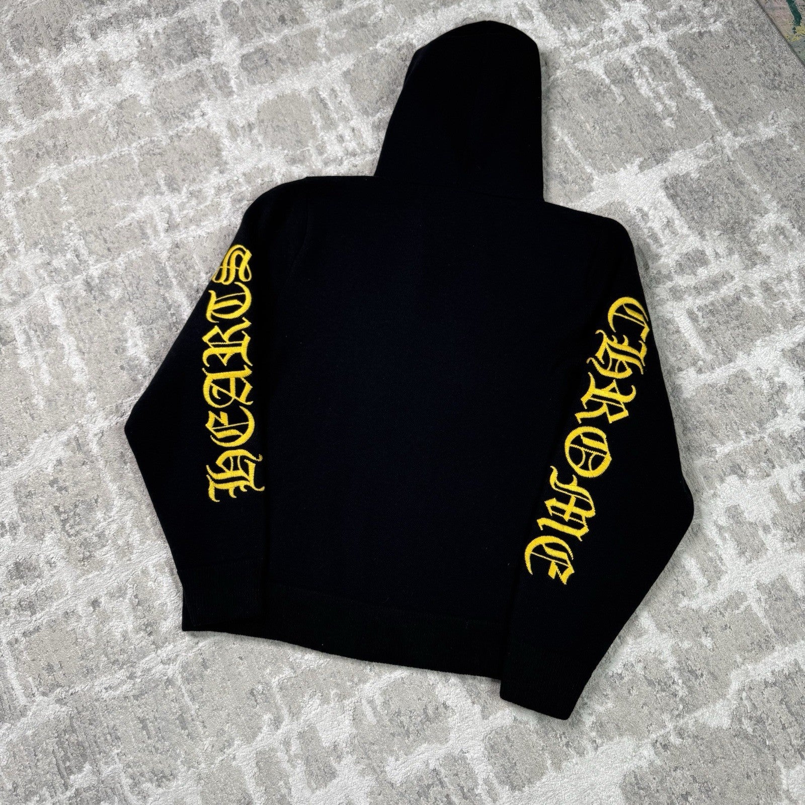 Chrome Hearts Cashmere Embroidered Sleeve Logo Pullover Hoodie 