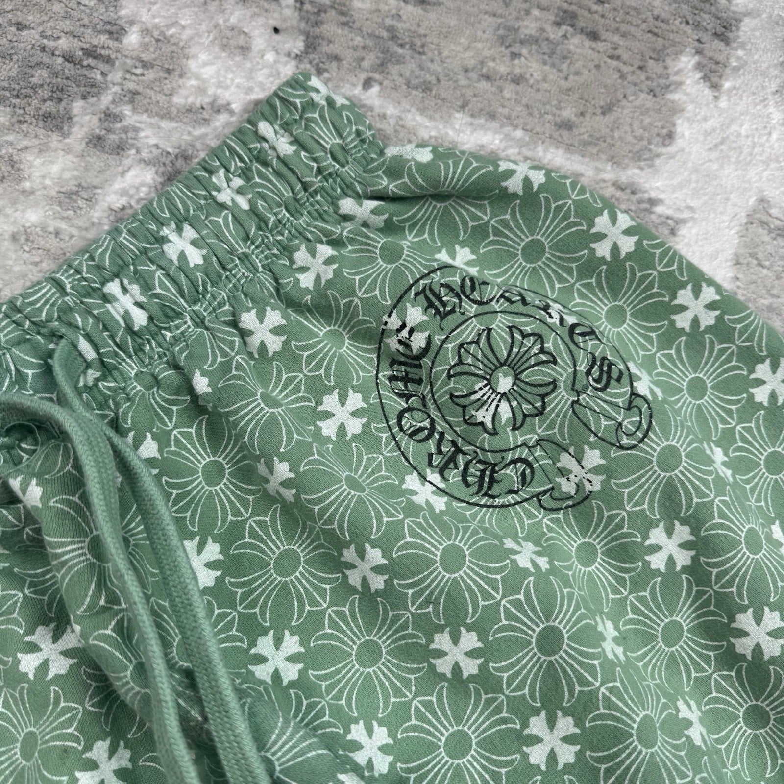 Chrome Hearts Monogram Plus Cross Print Sweatpants 