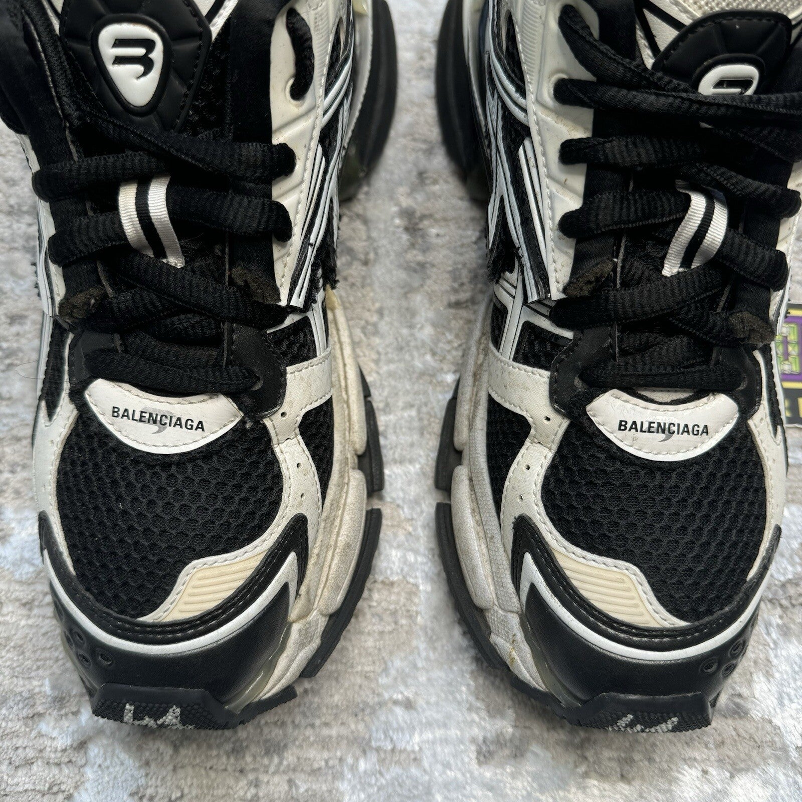 Balenciaga Runner Sneaker ‘white Black’ Sz- 8M/41EU