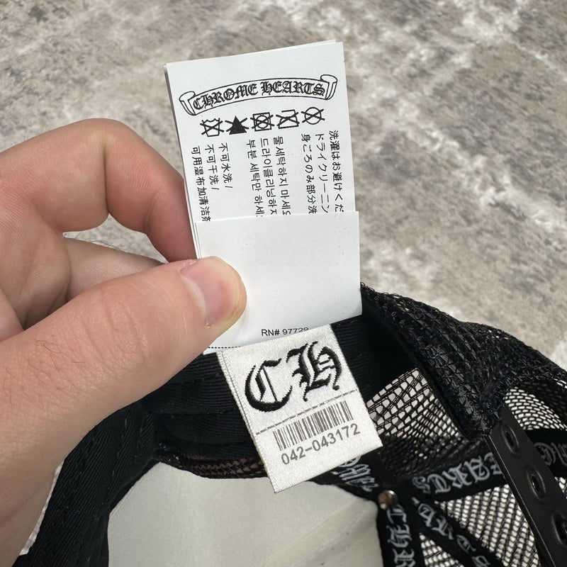 Chrome Hearts 4th Of July Leather Triple Cross Trucker Hat