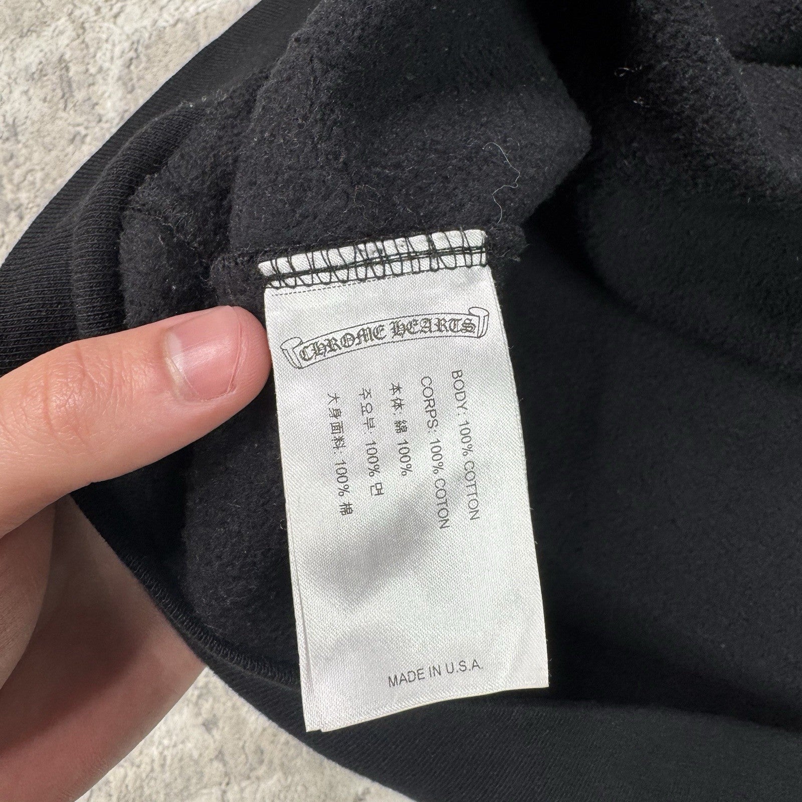 Chrome Hearts Horseshoe Floral Zip Up Hoodie 