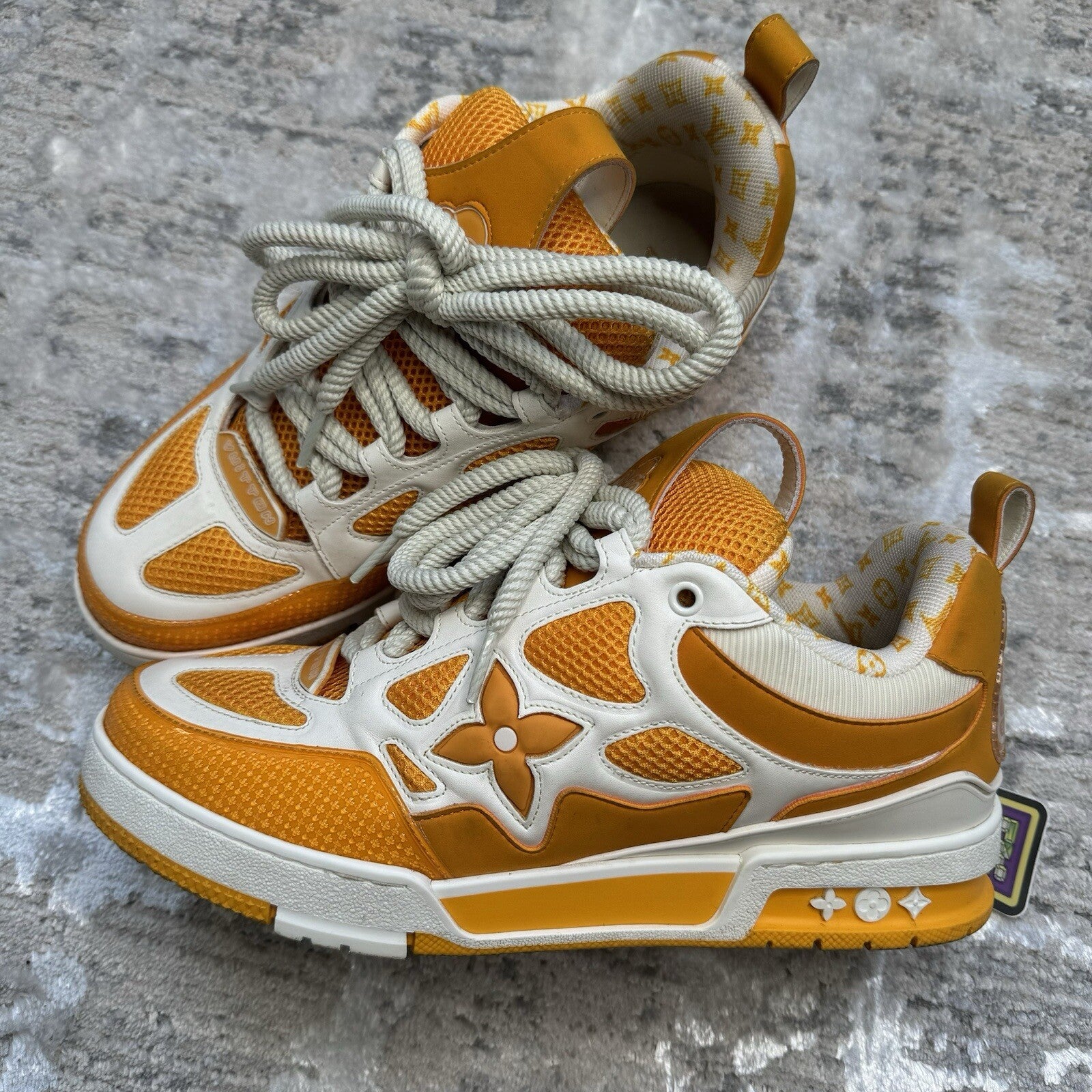Louis Vuitton Skate Trainer Sneaker ‘yellow White’ Sz- 8LV/9M
