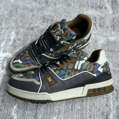 Louis Vuitton Trainer Low ‘brown Camo’ Sz- 9LV