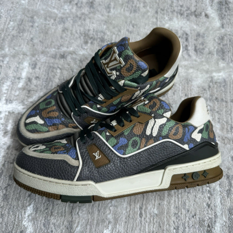 Louis Vuitton Trainer Low ‘brown Camo’ Sz- 9LV
