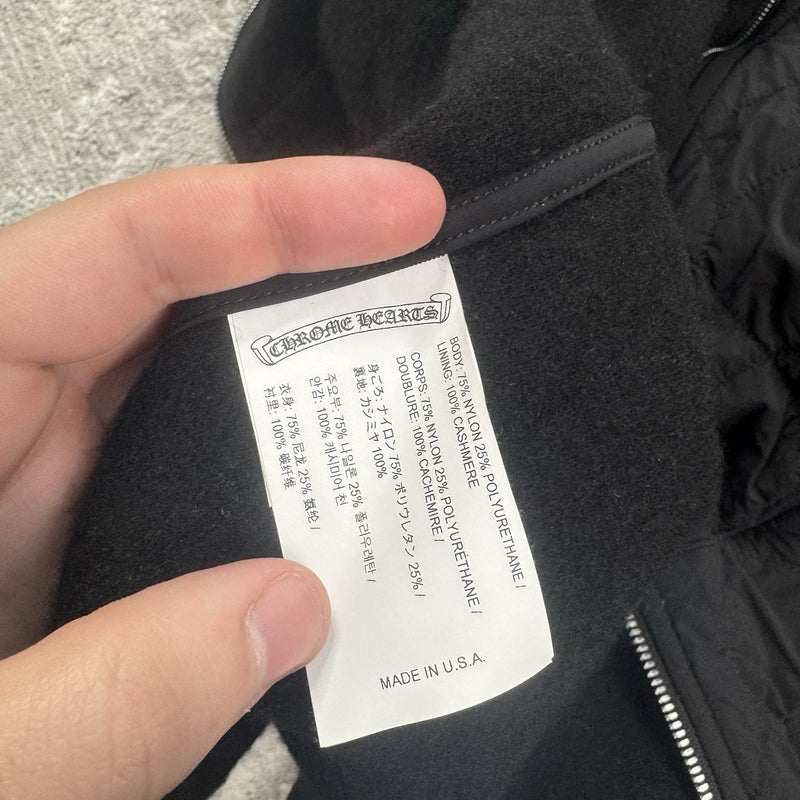 Chrome Hearts Quilted Zip Up Hoodie 