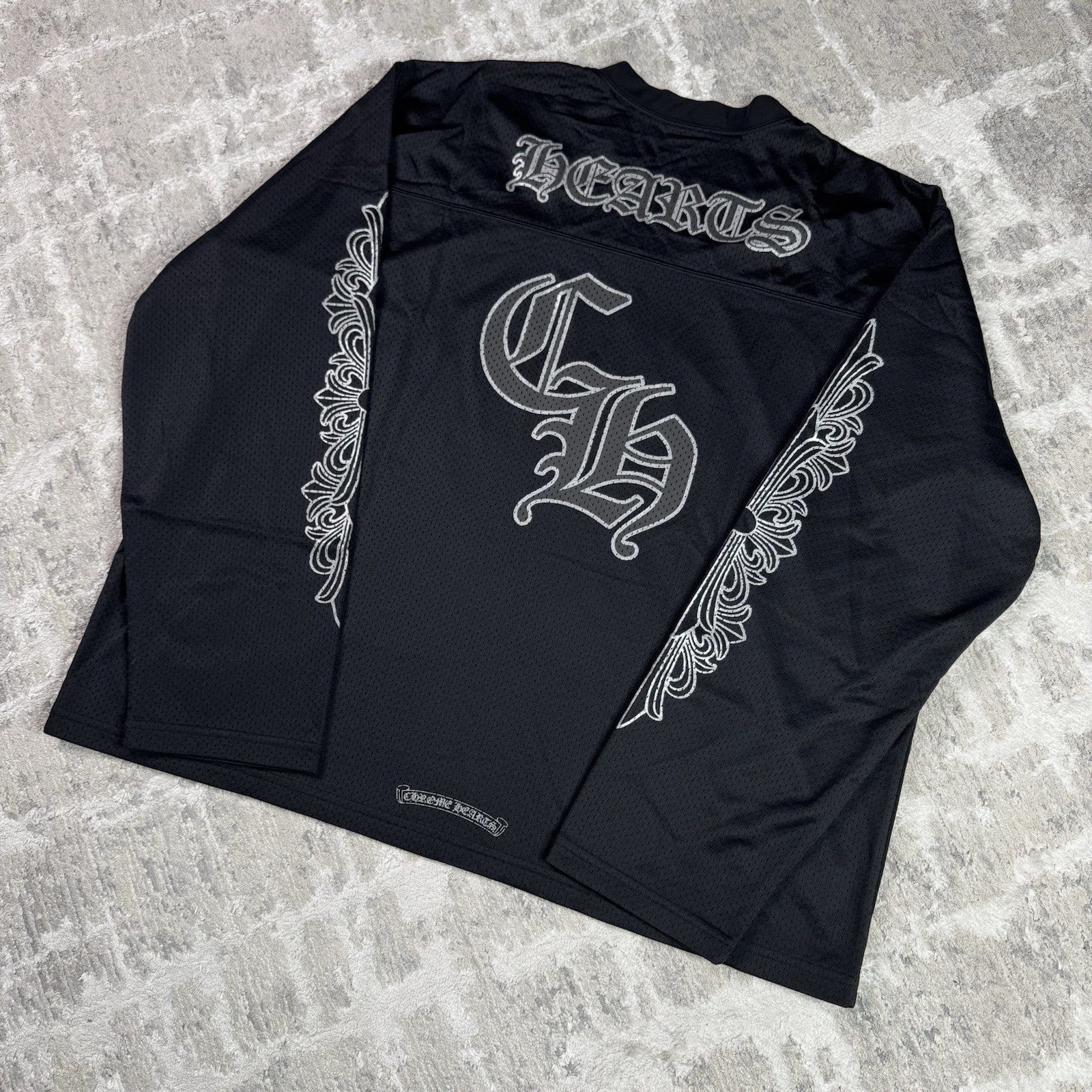 Chrome Hearts Mesh Stadium Floral Long Sleeve Jersey 
