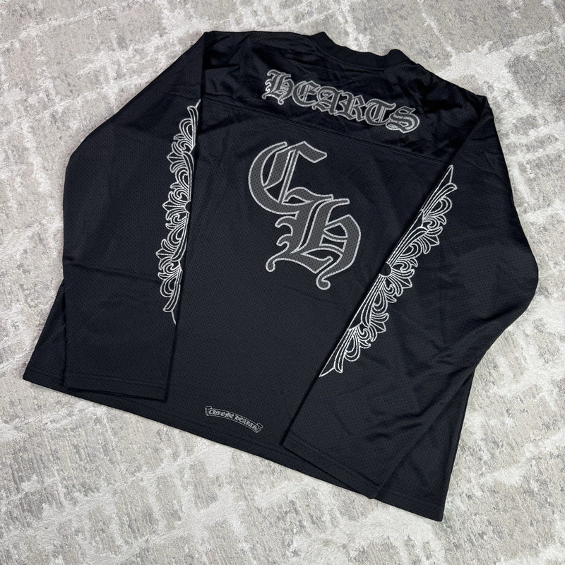Chrome Hearts Mesh Stadium Floral Long Sleeve Jersey 
