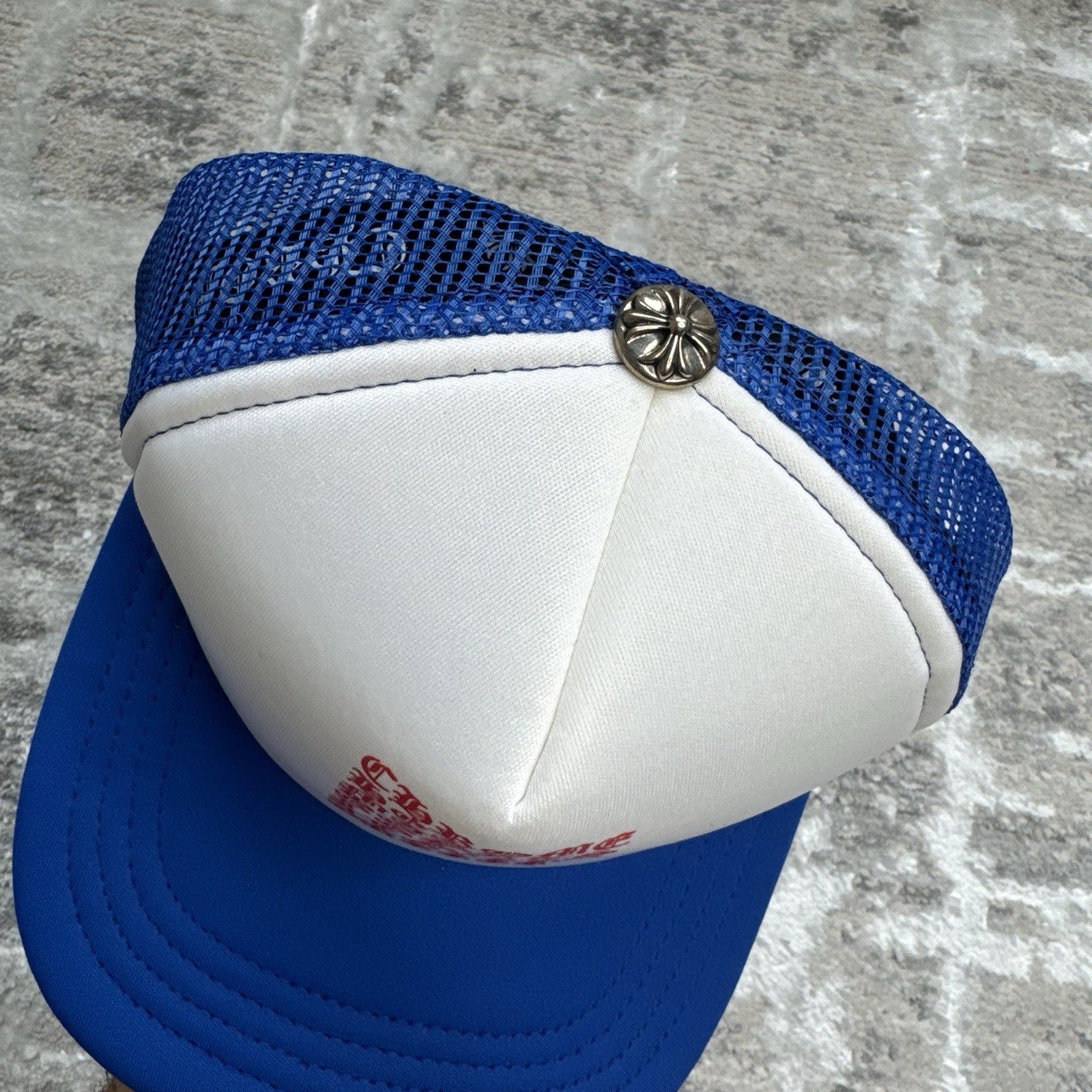 Chrome Hearts Eye Chart Logo Trucker Hat