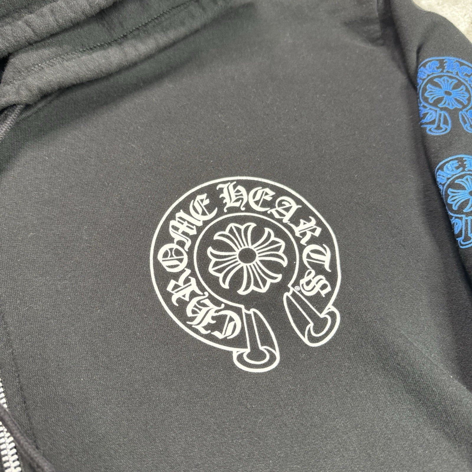 Chrome Hearts Horseshoe Multi-color Zip Up Hoodie 