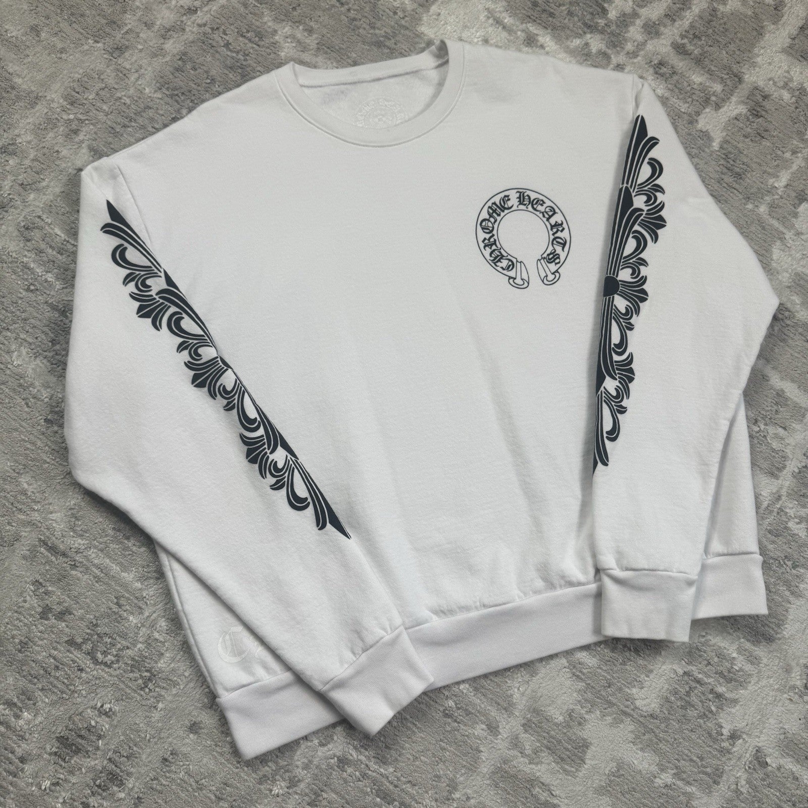 Chrome Hearts Horseshoe Floral Pullover Crewneck 