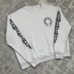 Chrome Hearts Horseshoe Floral Pullover Crewneck 