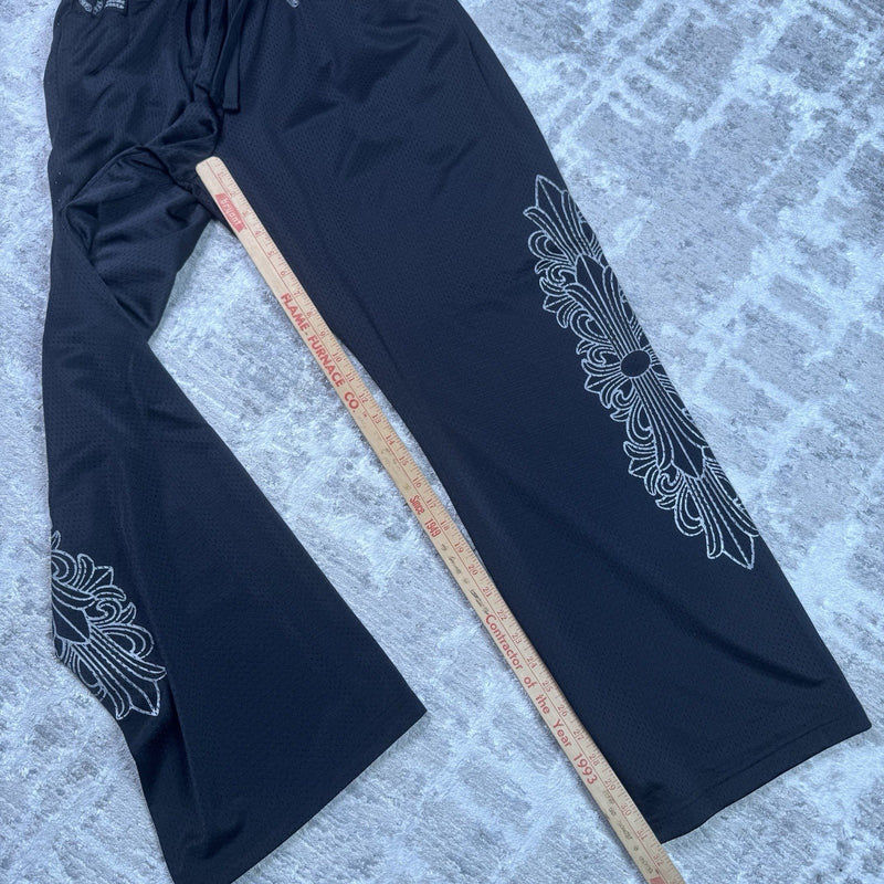 Chrome Hearts Mesh CH Floral Stadium Sweatpants 