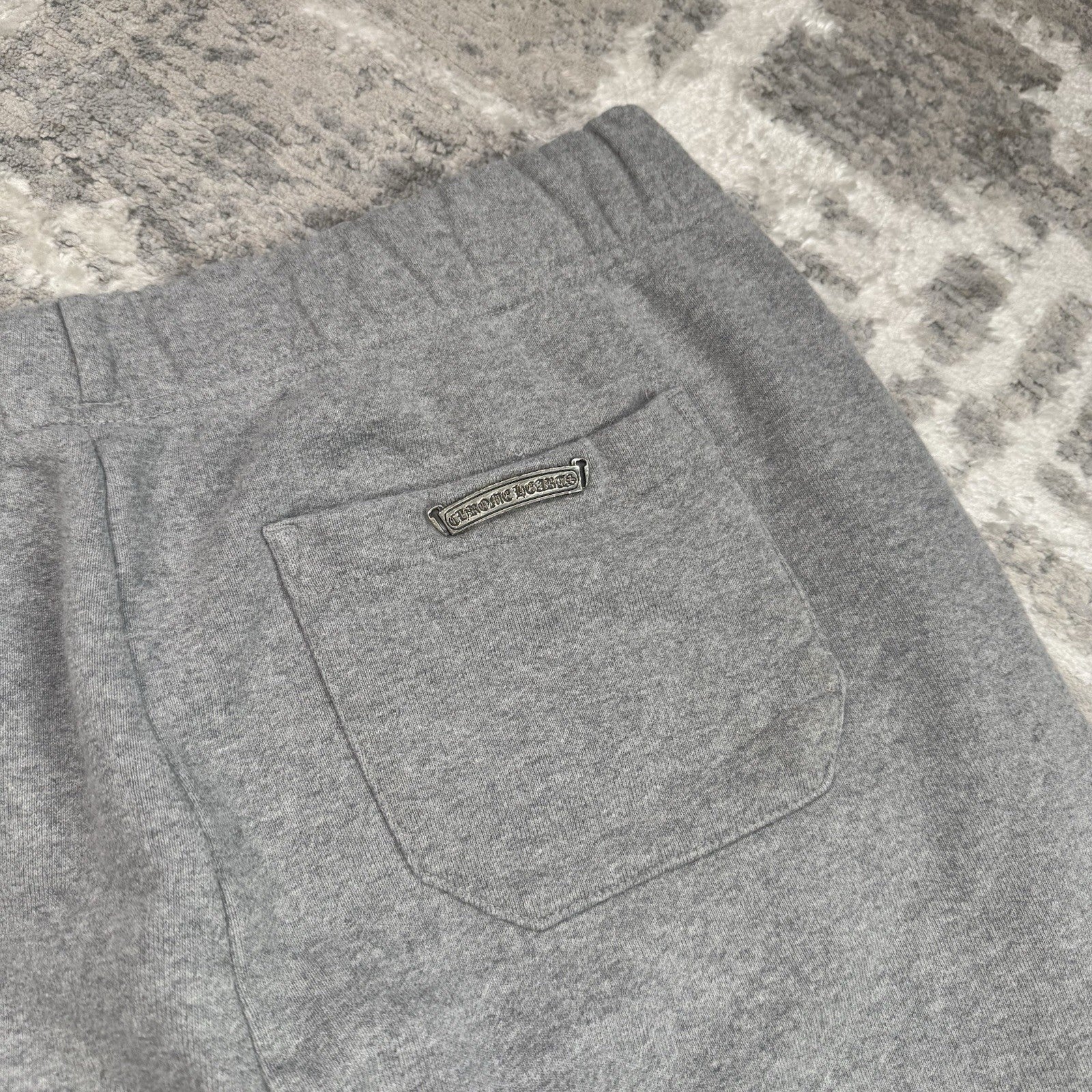 Chrome Hearts Paperjam Triple Cross Leather Sweatpants 