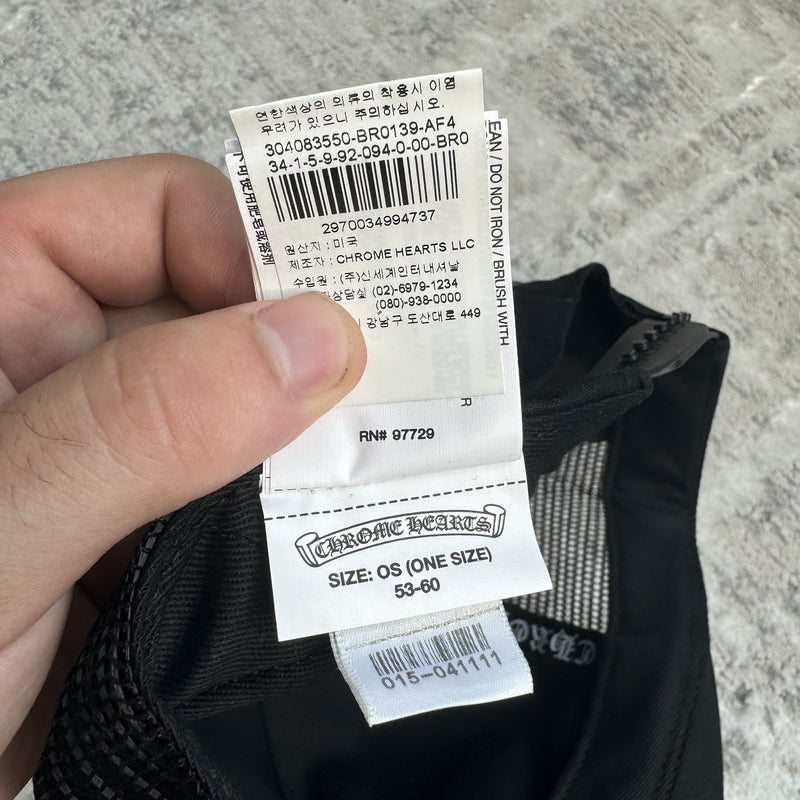 Chrome Hearts Triple Cross Trucker Hat ‘black’ 