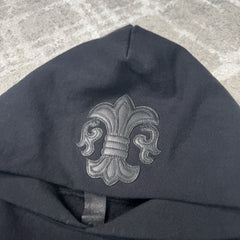 Chrome Hearts Fleur Leather Patch Pullover Hoodie 