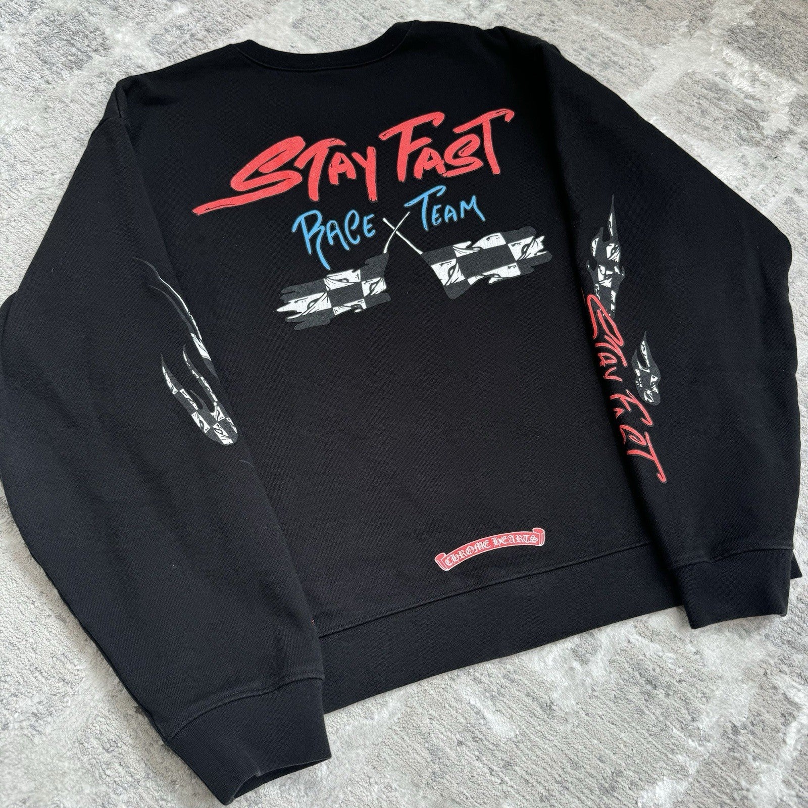 Chrome Hearts Matty Boy Stay Fast Pullover Crewneck 
