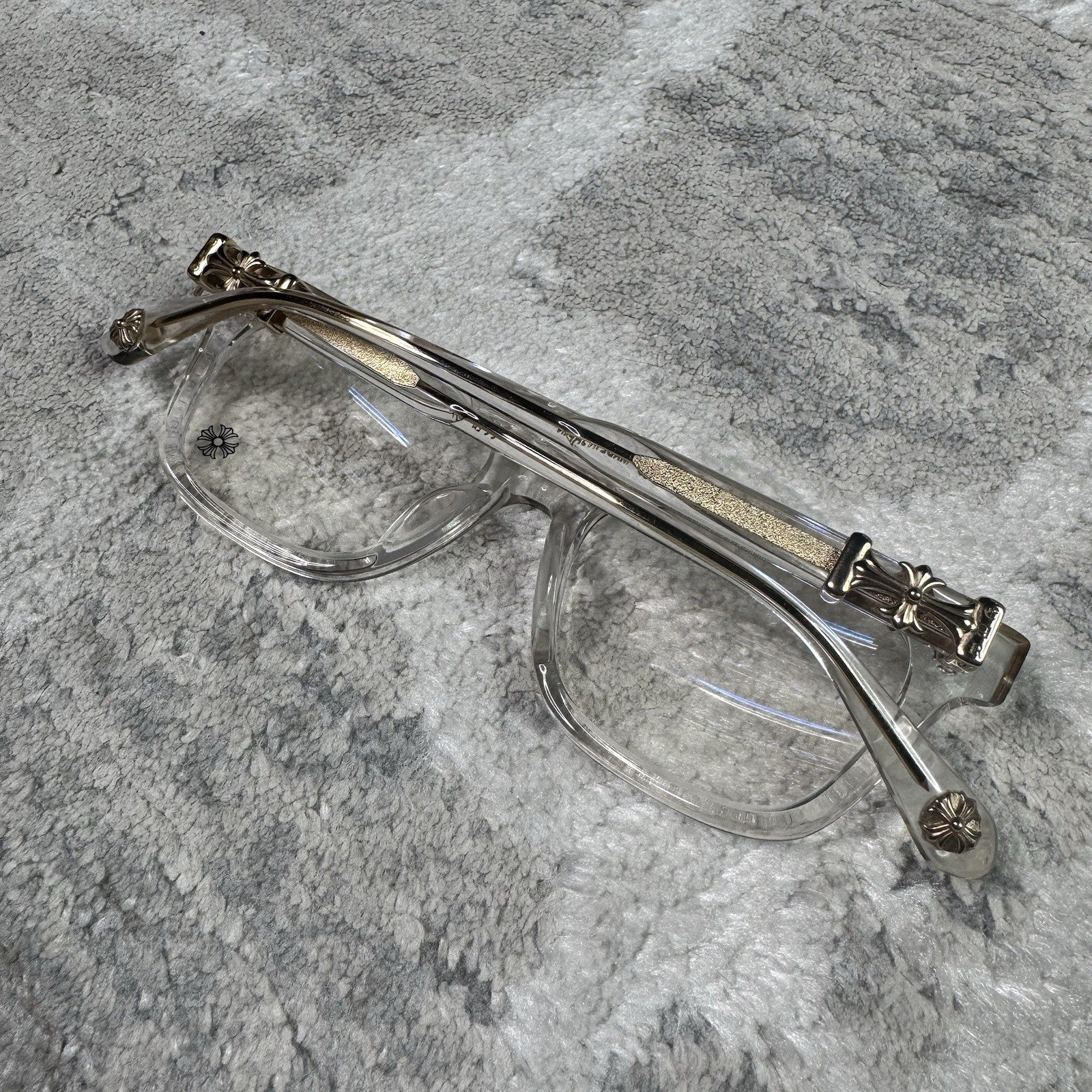 Chrome Hearts Cox Ucker Clear Frame Glasses